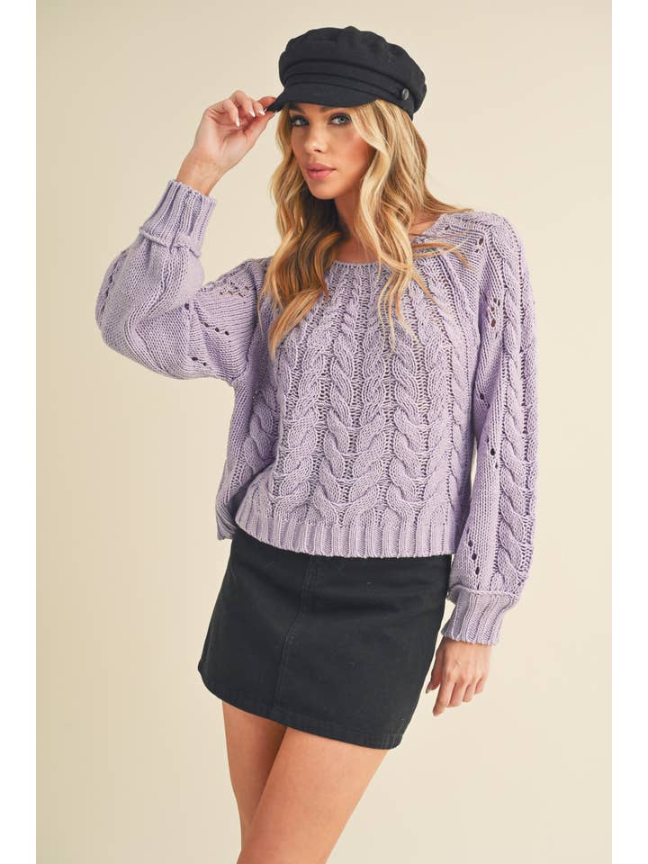 AEMI + CO - Wholesale Knit Sweater - Women's - 3158DK Tally Sweater 7