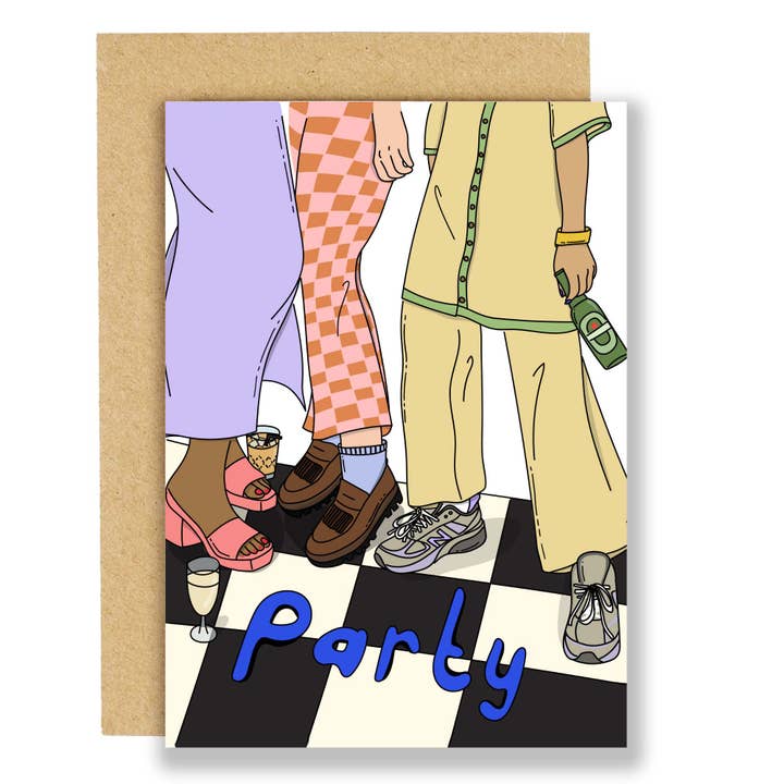 Dance Floor Themed Birthday Card for wholesale by Eat the Moon | Greeting cards and stationery