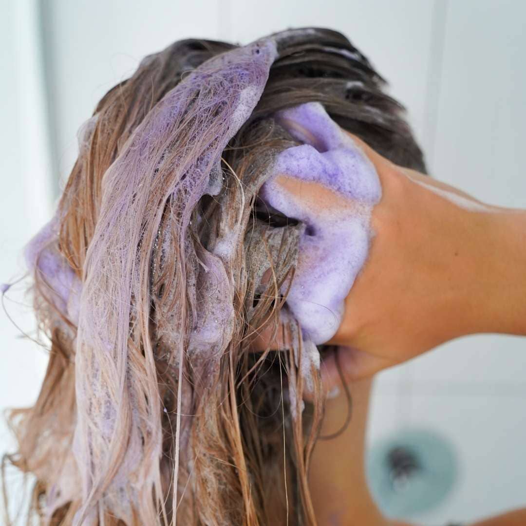 Green Room - Wholesale Shampoo Puck/Solid Shampoo - PURPLE Suds Shampoo Bar2