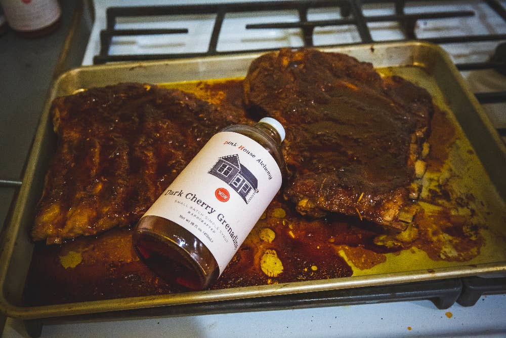 Pink House Alchemy - Wholesale Cocktail Mix/Syrup - Dark Cherry Grenadine Simple Syrup2