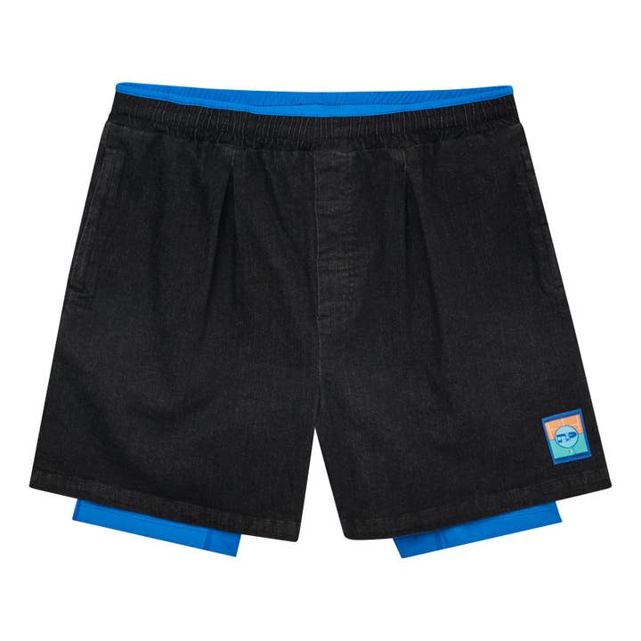 SPORT JORT - BLACK DENIM for wholesale by DRIVEWAY PARADISE