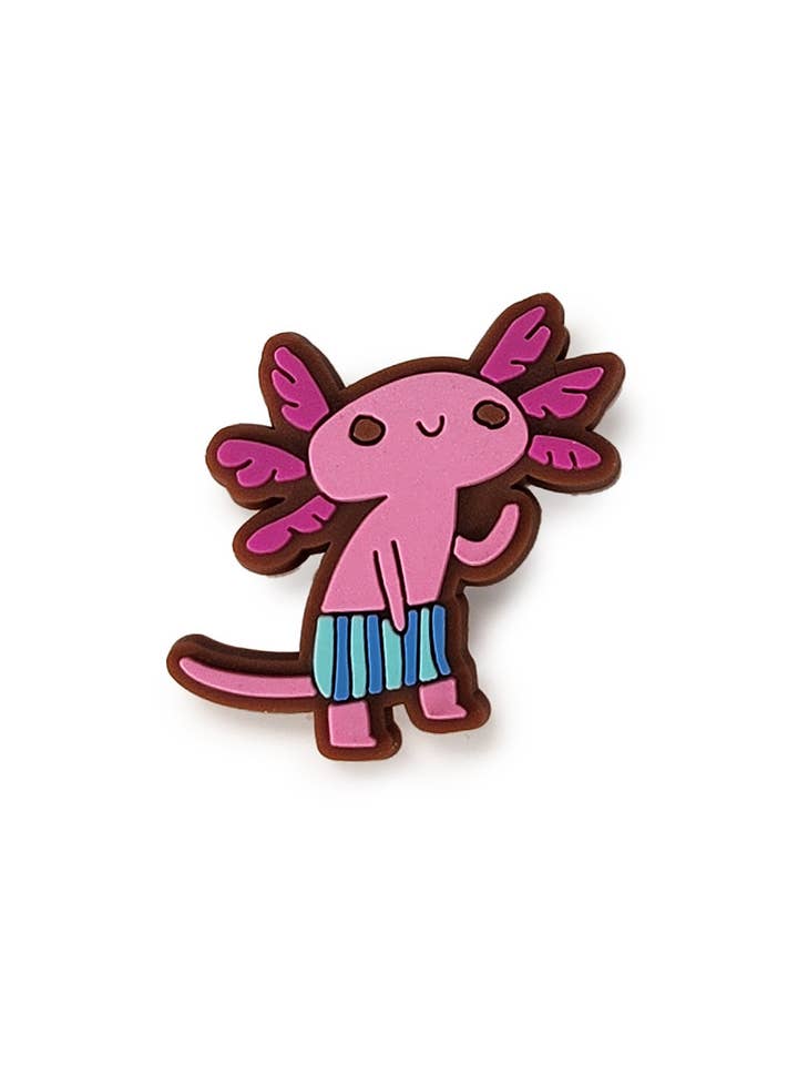 Breloque Little Axo en PVC en forme de crocodile pour la vente par The Scott C Shop