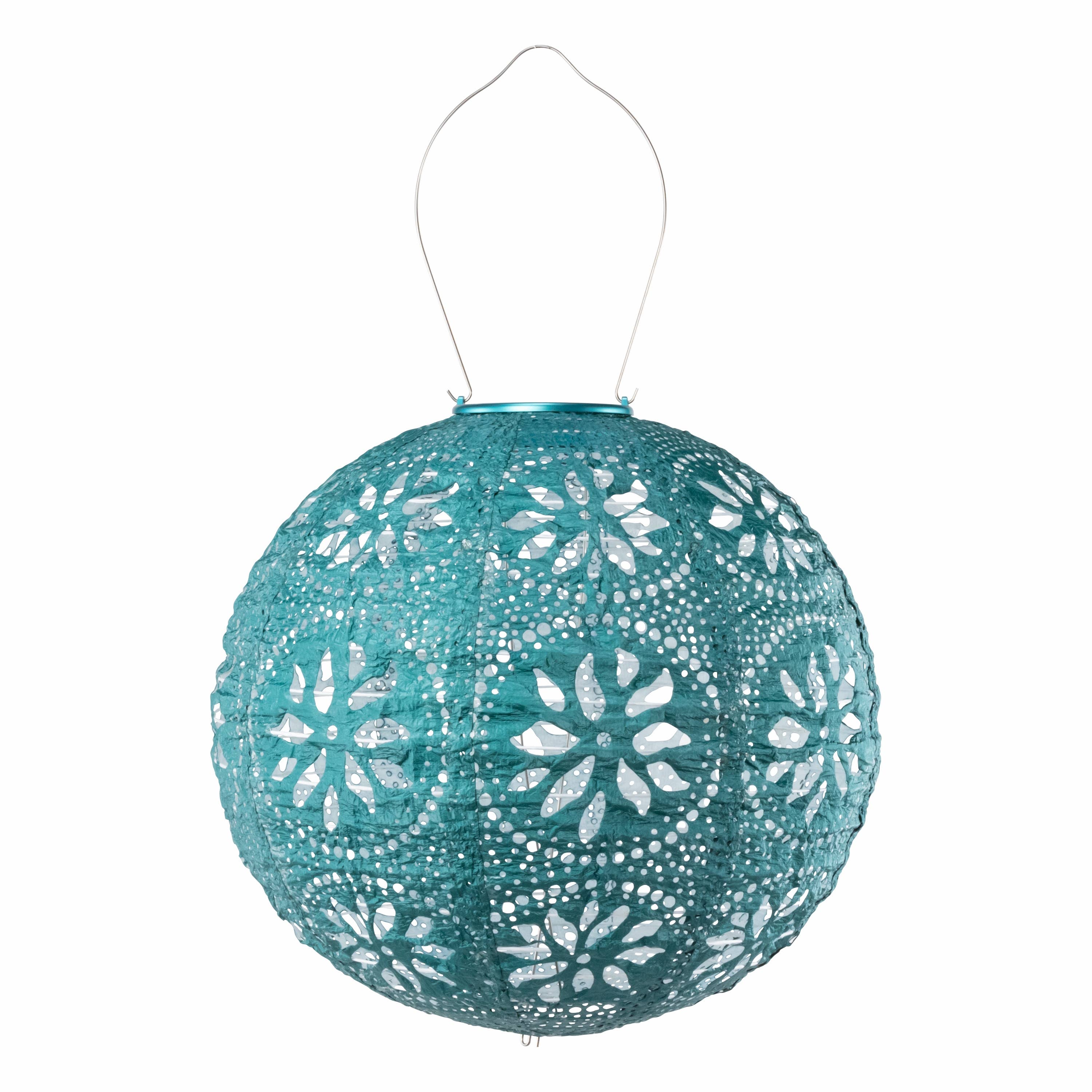 Allsop Home & Garden - Wholesale Outdoor/Lawn Light - Stella Boho 12" Globe Solar Lantern - Mineral Grn1