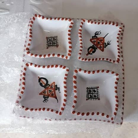 Khella Berbère fyrkantiga aperitifer för wholesale av Meme poterie