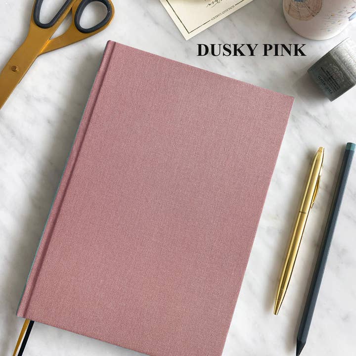 PAPERCROWN NI - Wholesale Notebook - Luxury Handmade Notebook Covered in Bookcloth with Endbands8