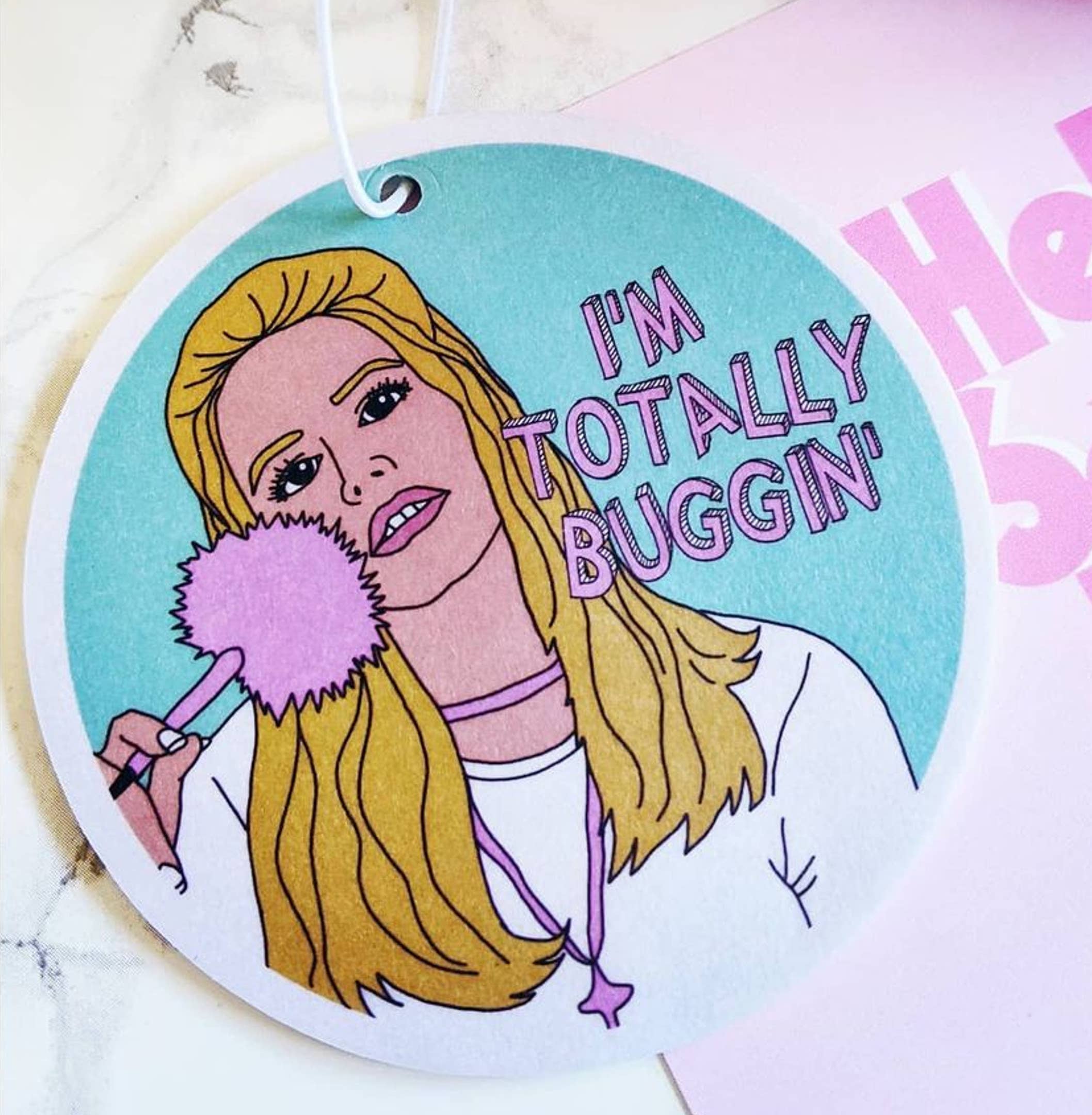 HelloSailorTees - Wholesale Car Freshener - Women's - Cher Buggin Clueless Air Freshener Movie 90s Car Accessories0