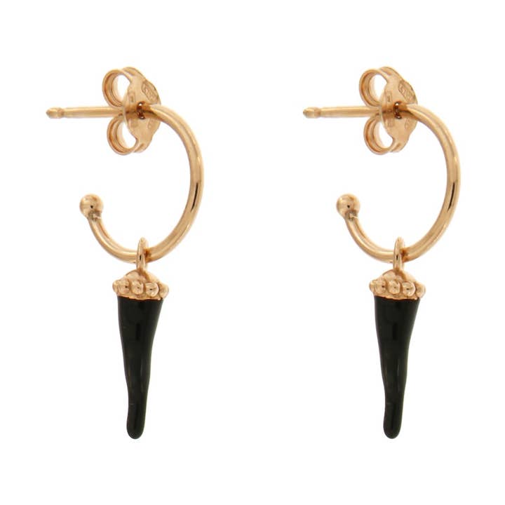 GENNY.PI Gioielli Milano – wholesale Dangle earrings – HOOP EARRINGS WITH HORN0