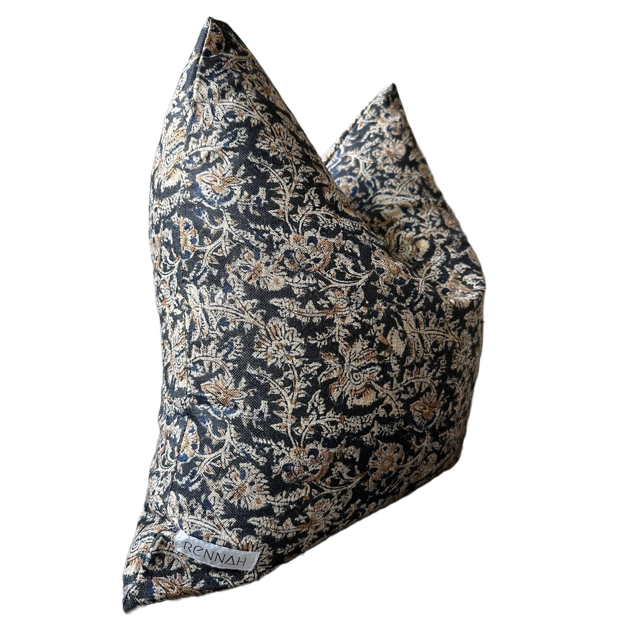 Rennah Collective - Wholesale Throw Pillow Cover - Juniper Black Pillow Cover1