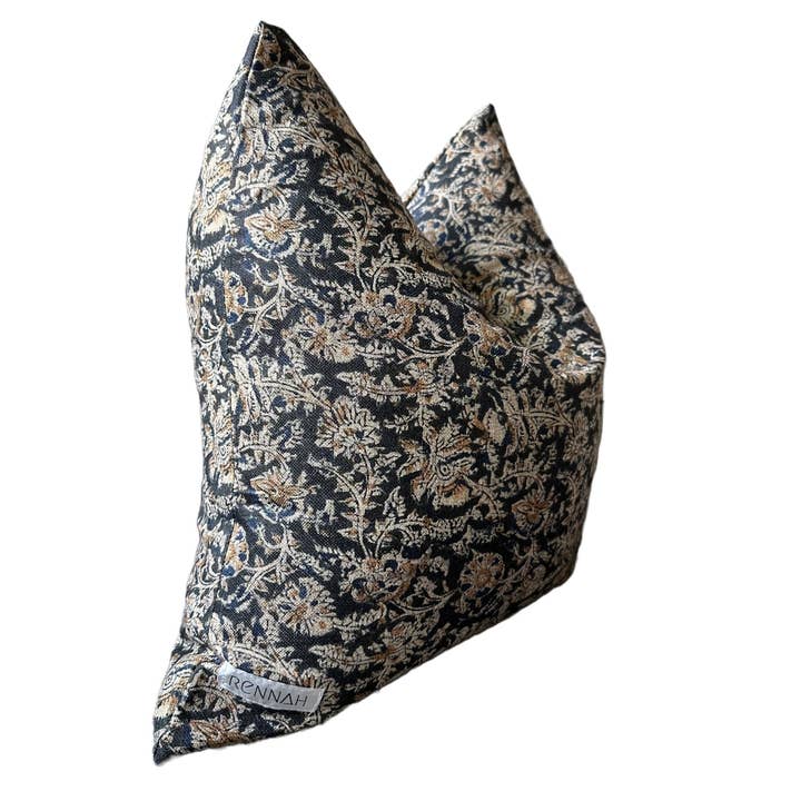 Rennah Collective - Wholesale Throw Pillow Cover - Juniper Black Pillow Cover1