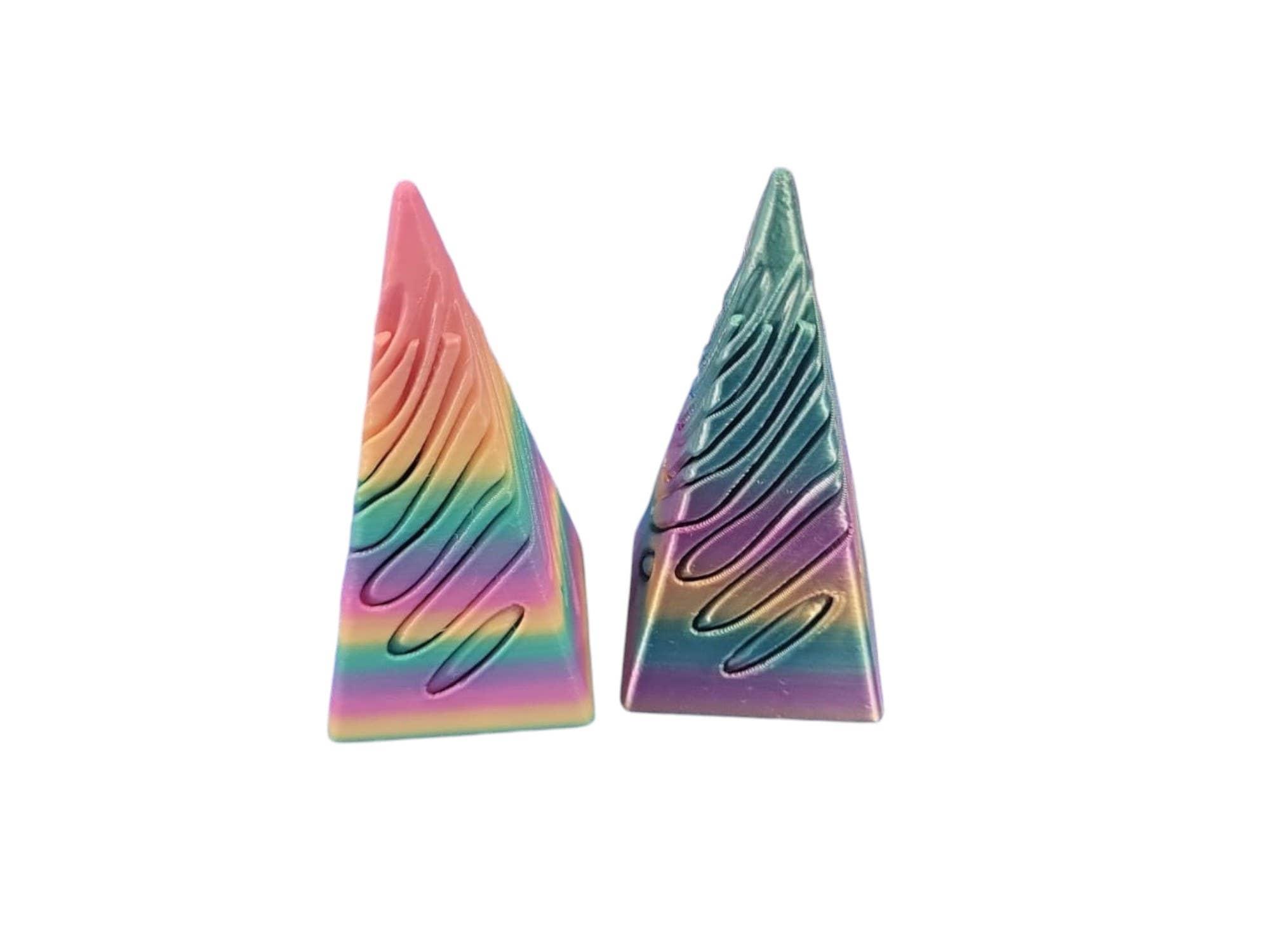 Handee Products (HPC) – wholesale Fidget toy – Kids – 3D Printed Pyramid Cone Fidgets - Asst Multicolor - Display