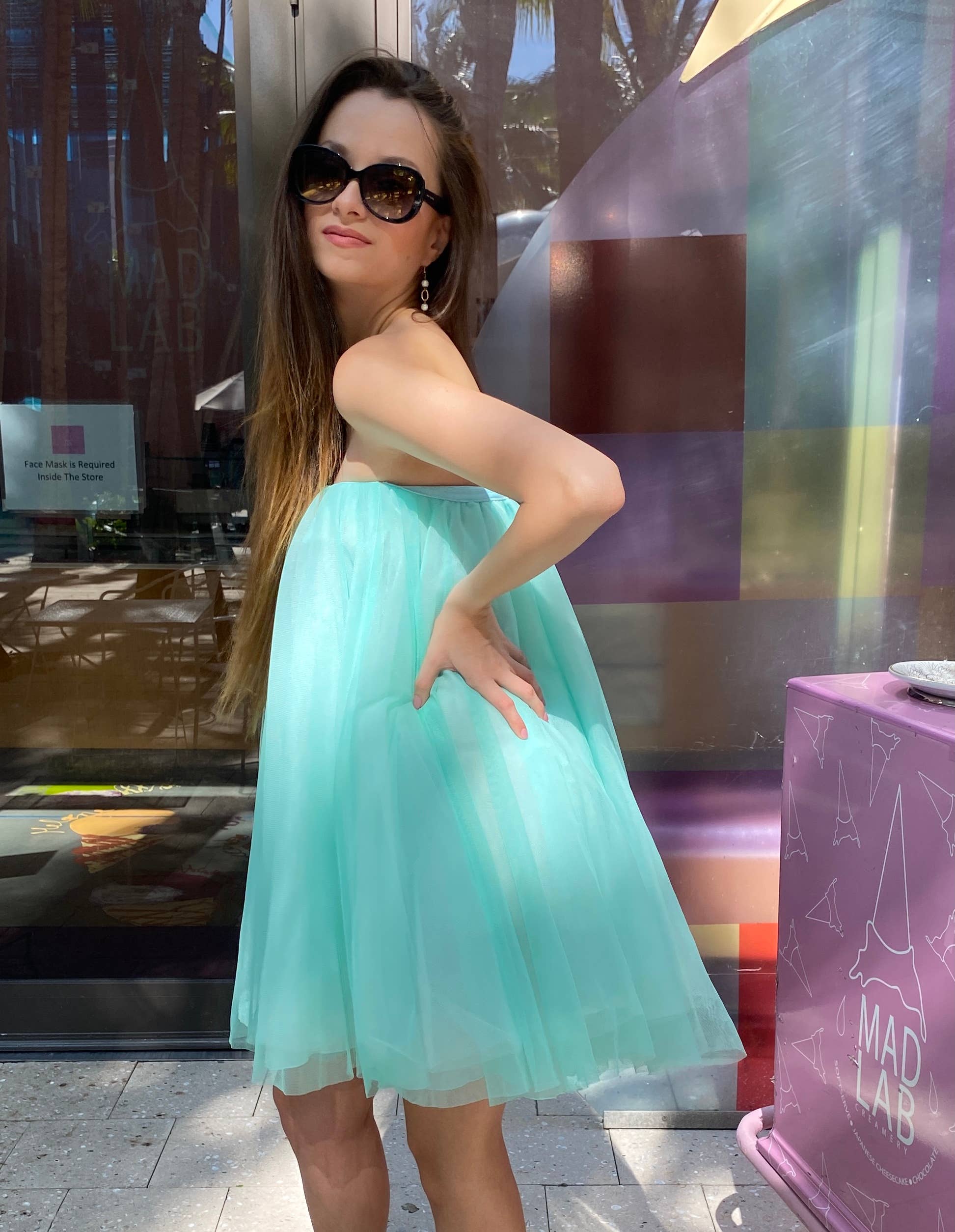 Sylvie Muller - Wholesale Skirt - Women's - Midi Mint Tutu tulle skirt3