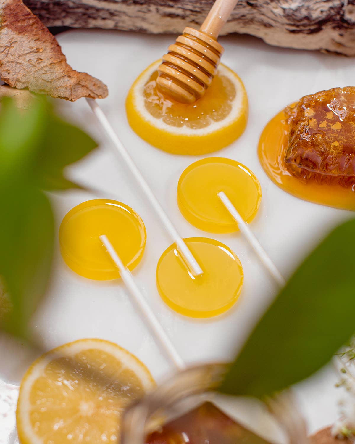 MommaBear Organics - Wholesale Lollipop - Nausea & Motion Sickness Aid Lollipops; Lemon, Ginger, Honey4