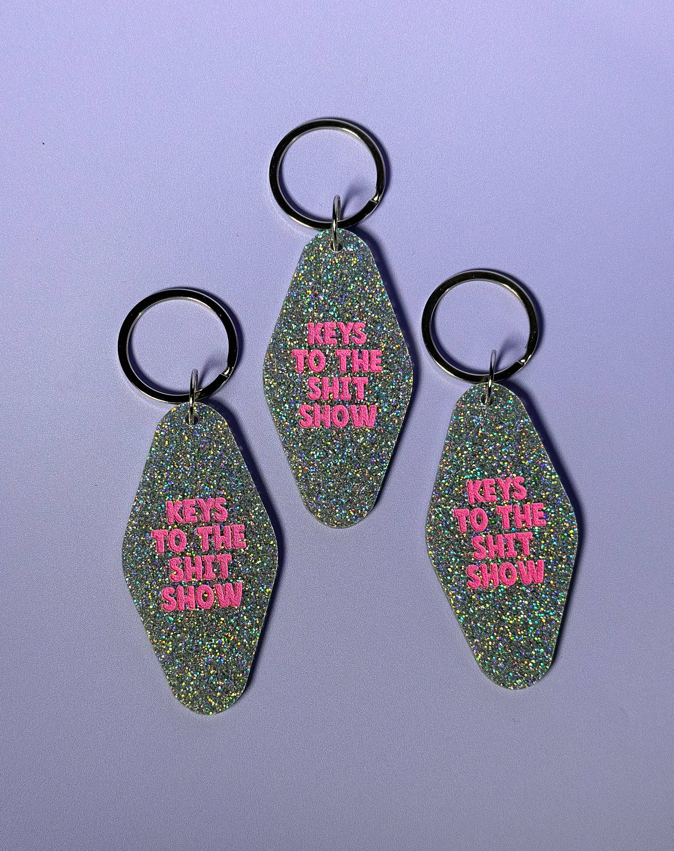 Erin Dayhaw – wholesale Keychain – Women's – Keys to the Shit Show Keychain - Funny - Cheeky - Adult - Sassy - Unfiltered - Sarcastic - Relatable - Snarky1