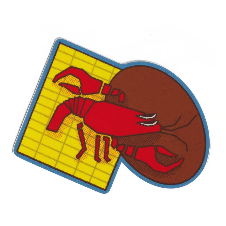CRAWFISH! sticker for wholesale by RAGS AF