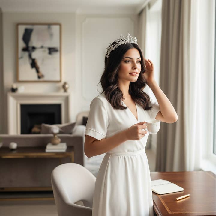 ATHENA KOLLEKTION - GRACIÖS SKÖNHET TIARA- AHB187 för wholesale av Athena Bridal Jewellery