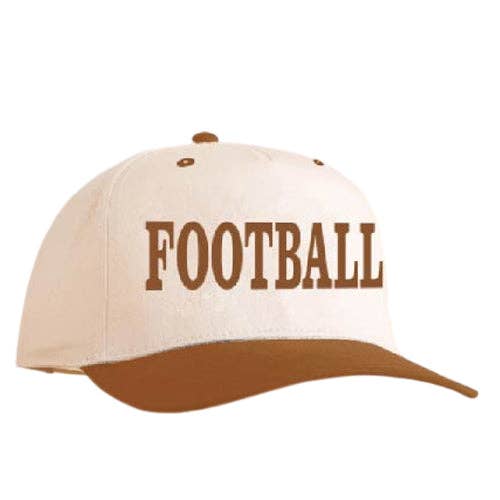 Girlie Girl Originals - Wholesale Baseball Cap - Women's - LM-3014 FOOTBALL CAP BROWN1