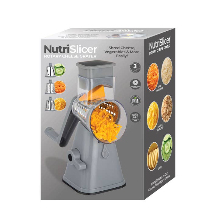 Gotham Steel/Granitestone - Wholesale Kitchen Tool/Gadget - NutriSlicer 3-in-1 Spinning/Rotating Food Slicer and Grater6