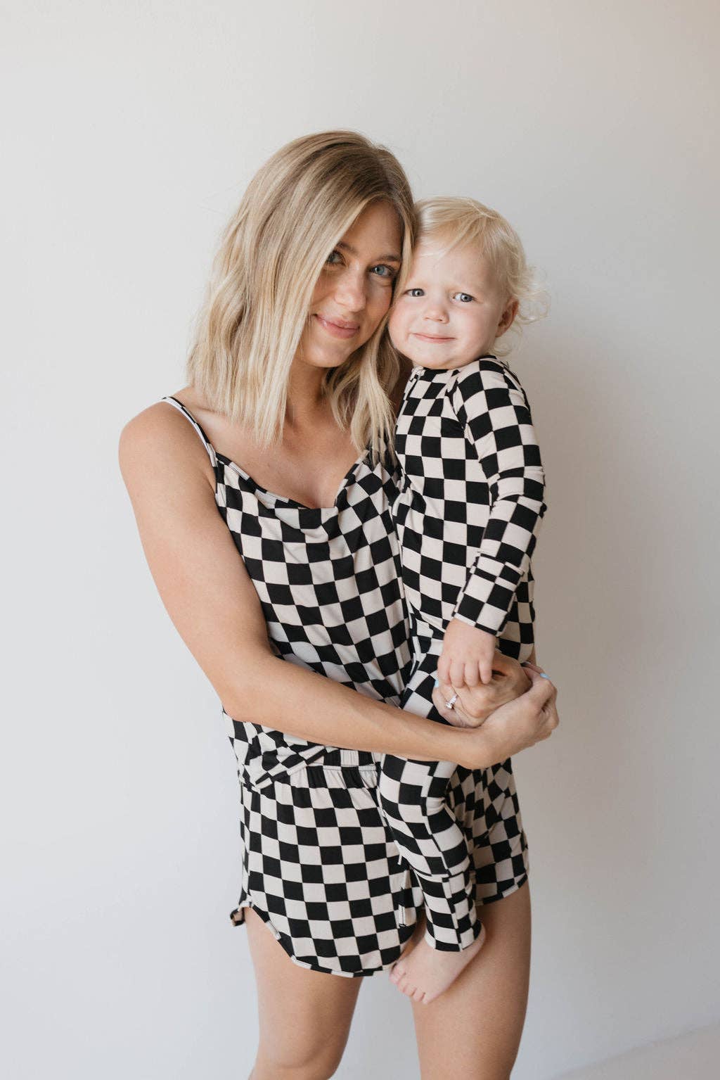 Forever French Baby - Wholesale Sleepsuit - Baby - Bamboo Zip Pajamas | Black Checkerboard16