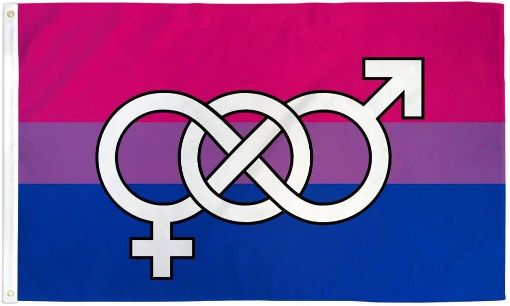 Flags Importer - Wholesale Flag - Bisexual (Symbol) Flag 2x3ft Poly1