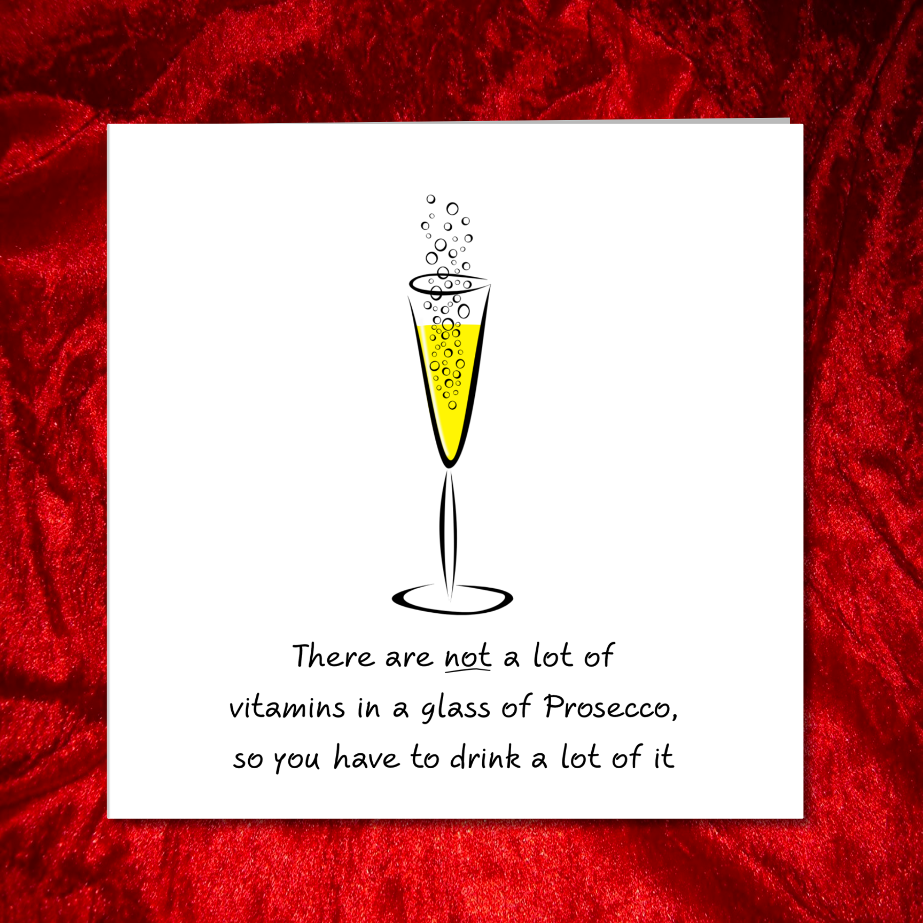 Swizzoo Cards – wholesale Birthday card – Prosecco Champagne Birthday Card or Friendship card - girl friend, female, Funny, humorous and fun. Handmade.2