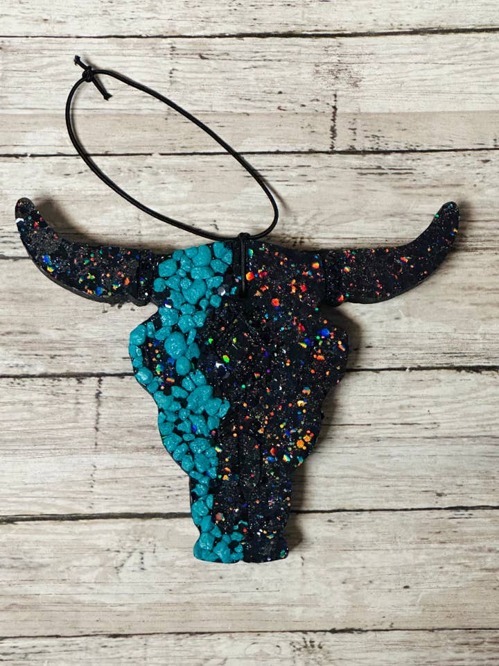 Bull skull with Rocks for wholesale by Heavenly Divine Creations