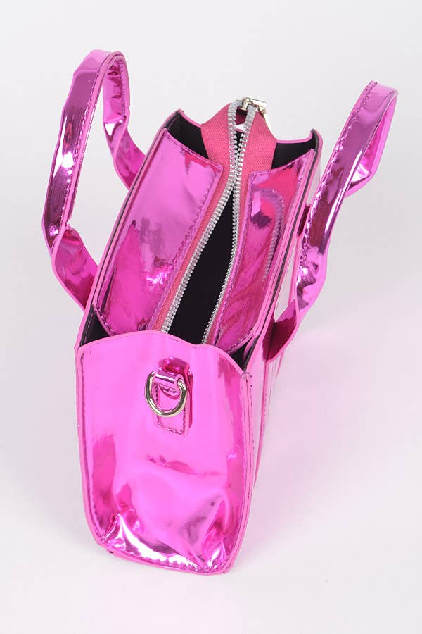 3AM BY H&D ACCESSORIES - Wholesale Tote Bag - Women's - Mirror Metallic Small Tote Bag8