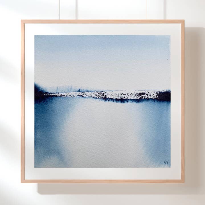 Akvarel kunsttryk „Overgivelse“ for engroshandel hos Sue Vittner Art