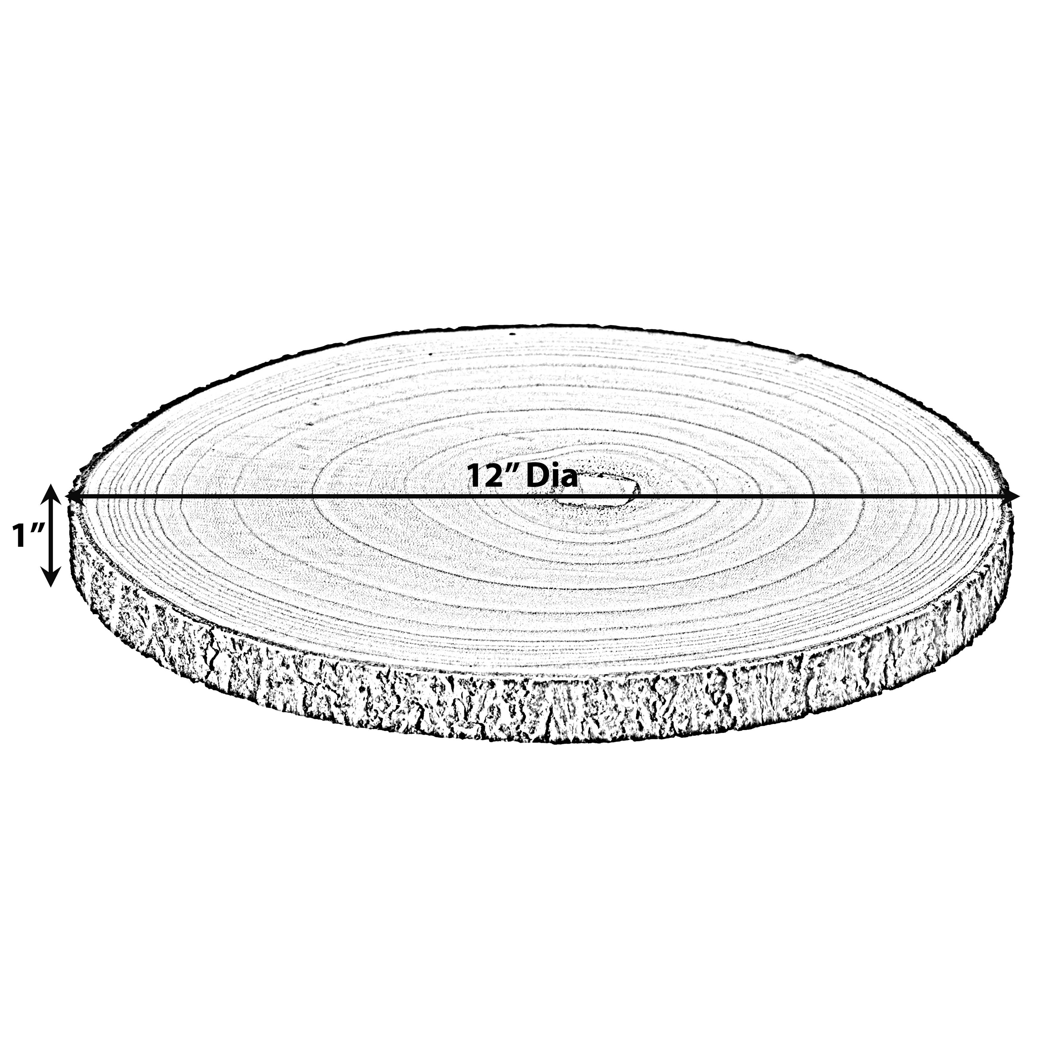 Quickway Imports – wholesale Decorative tray – Wooden Slice Tray Large Rustic Table Charger Centerpiece16