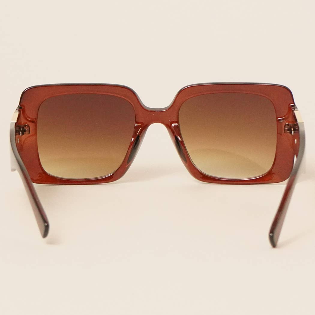  ASSORTED COLOR Retro Square Acetate Sunglasses for wholesale on Faire9