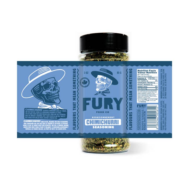 1-2-3 CHIMICHURRI SEASONING-MIX for wholesale by Fury Hot Sauce