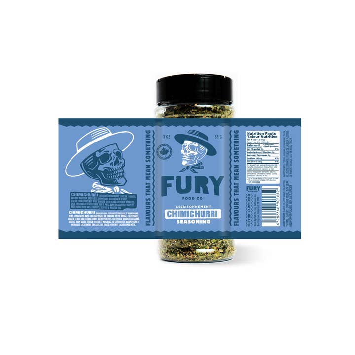 1-2-3 CHIMICHURRI SEASONING-MIX for wholesale by Fury Hot Sauce