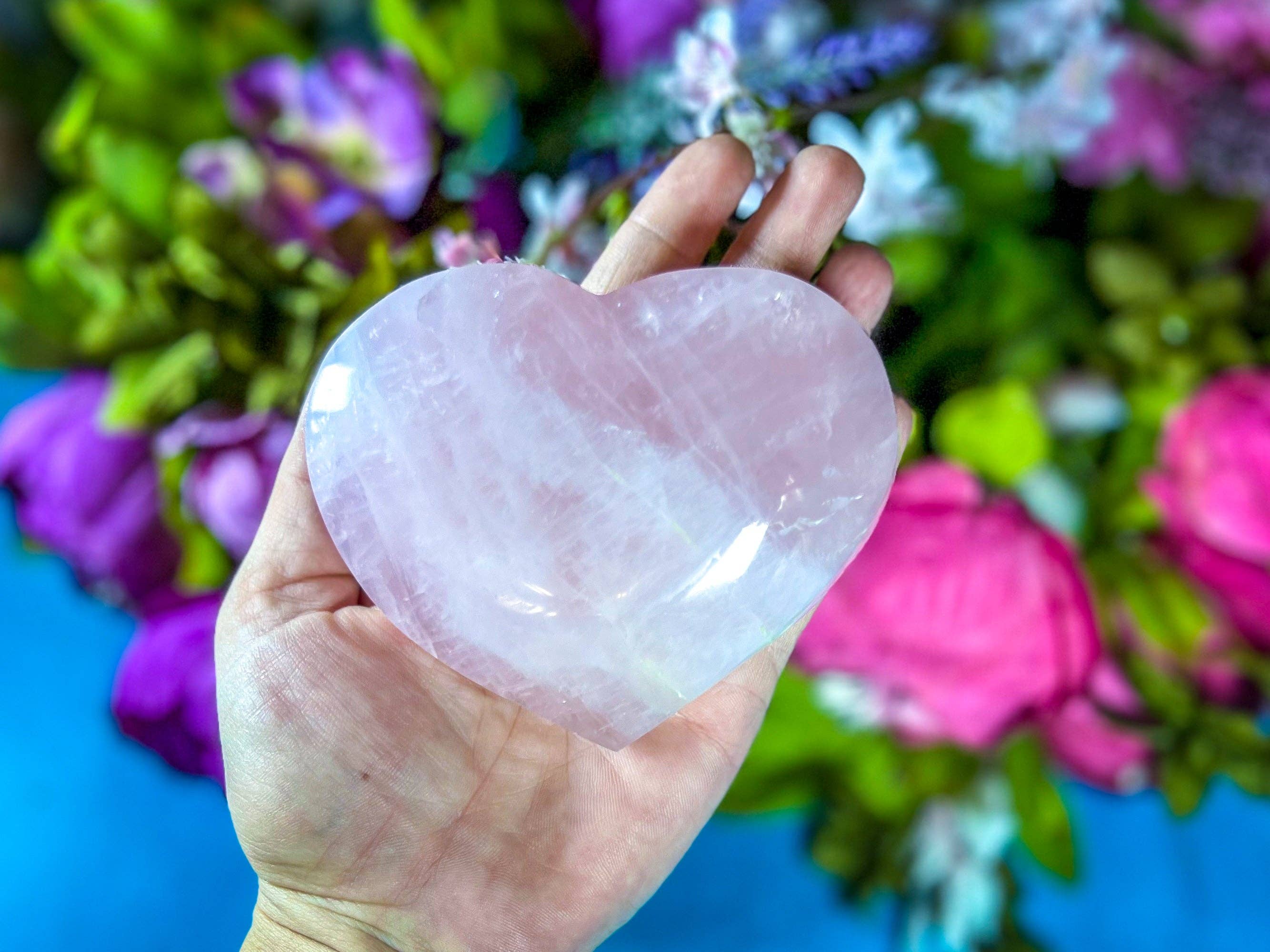 Mandala Gems - Wholesale Spiritual stone/crystal - Rose Quartz Crystal Heart Valentines Day Gift wholesale4