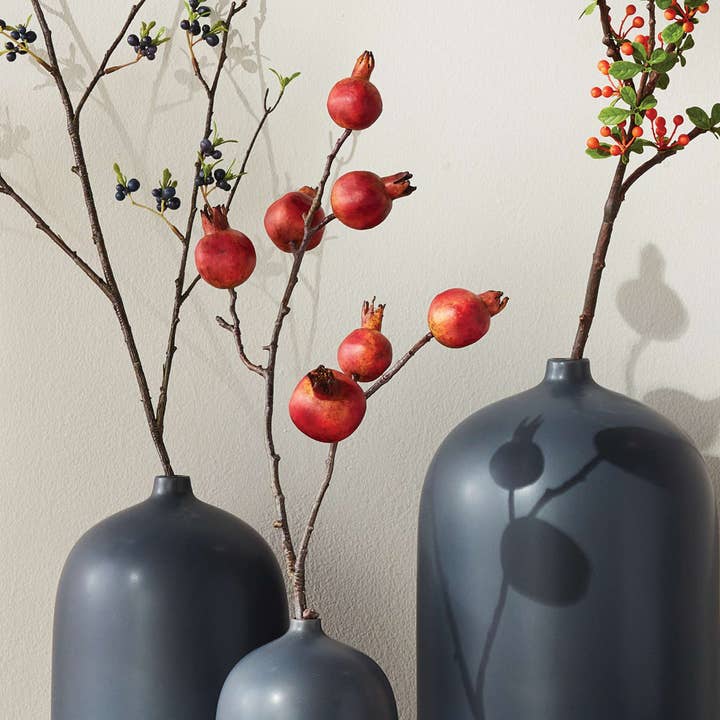 Napa Home & Garden - Wholesale Artificial Plant - Pomegranate Branch 21.5" - Red/Orange4