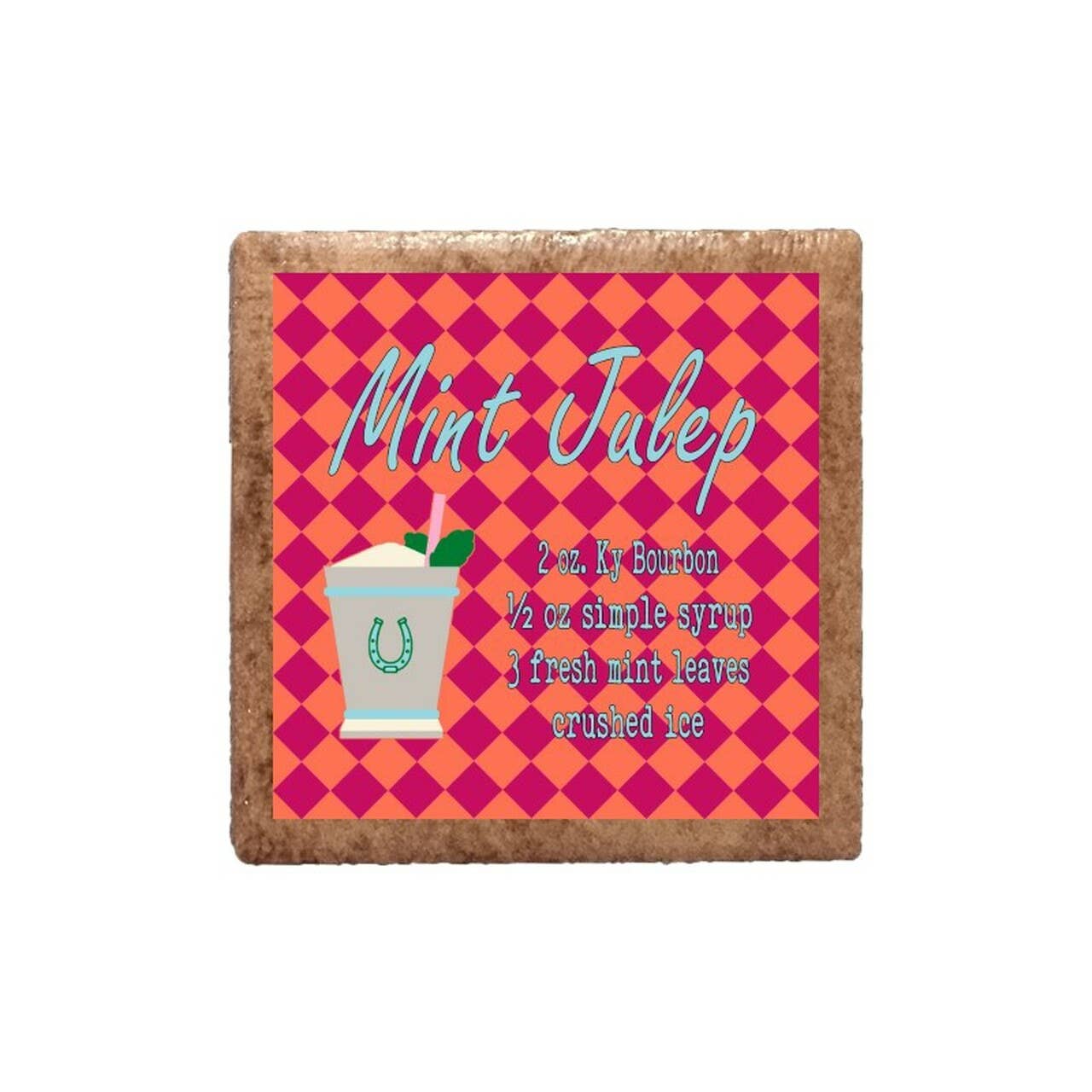 Layne Wilson - Wholesale Magnet - Mint Julep Recipe Derby Ceramic Magnet0