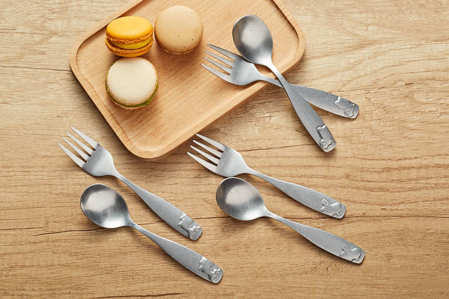 ANNOVA - Wholesale Flatware Set - Kids & Baby - ANNOVA Kids Silverware MATTE Finish Premium Quality Children's Safe Flatware Set Stainless Steel1