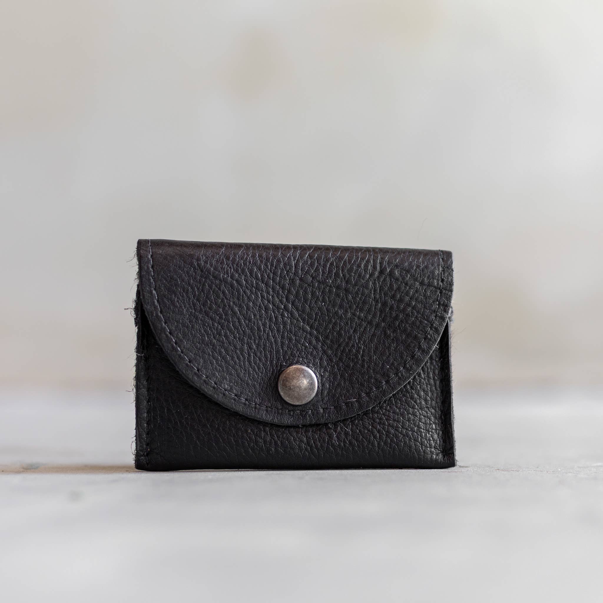 Van Buren - Vente Pochette – femme - Portefeuille en cuir de vachette à bouton-pression | 11 variantes1