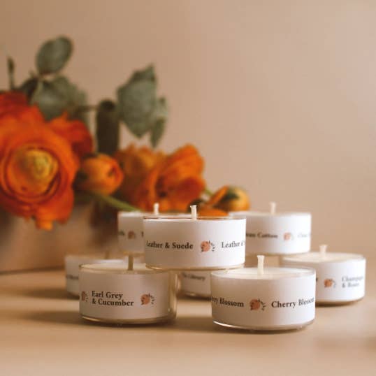 Hey Chalky GmbH - Wholesale Tea Light Candles - The Library tea light | soy wax candles | Handmade | Germany2