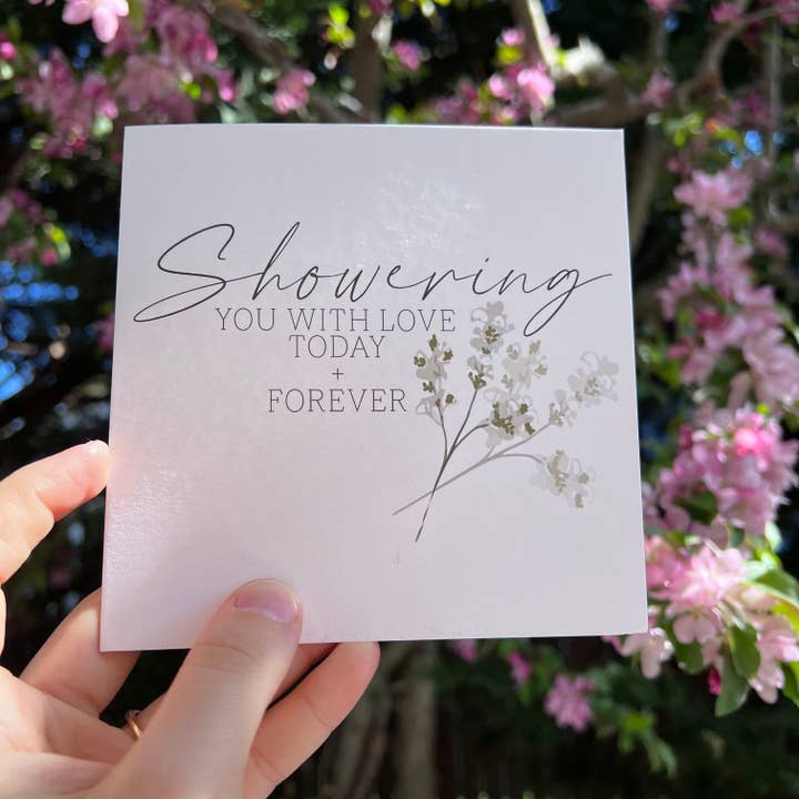 Showering you with love - Greeting Card for wholesale by Craftedbysamm
