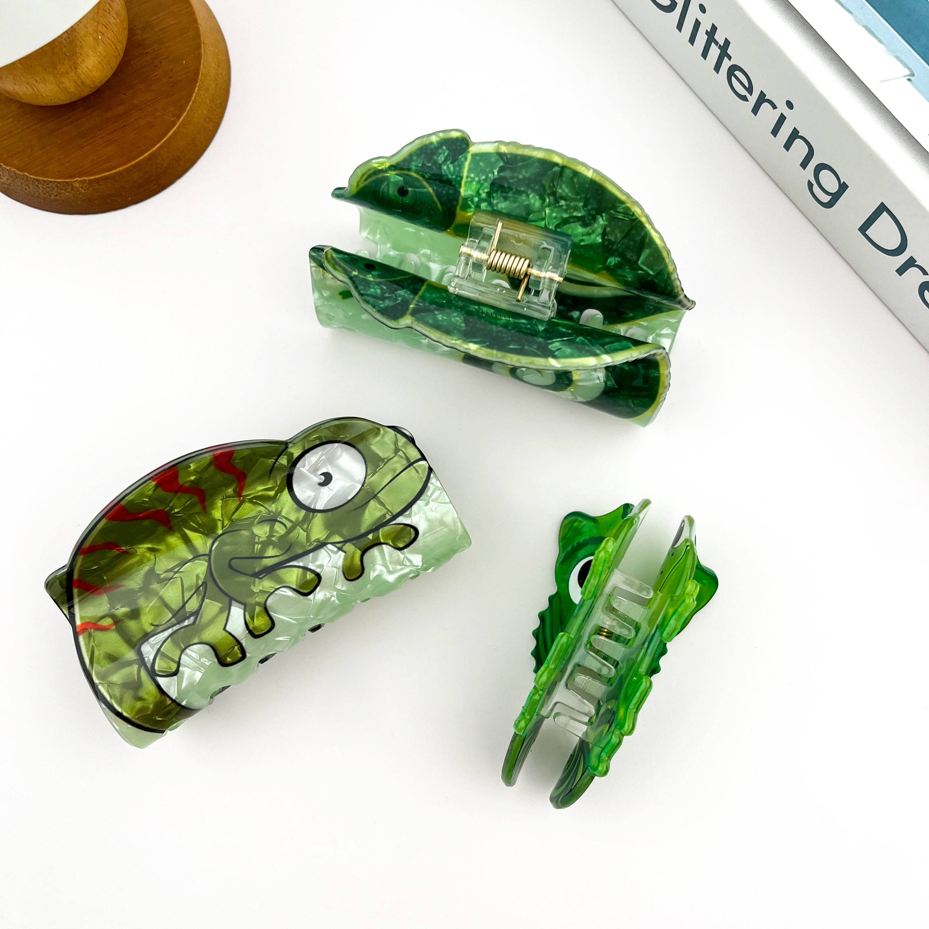 SoapElenGlen - Wholesale Hair Clip - Women's - Lizard Claw Clip, Animal Hair Clip2