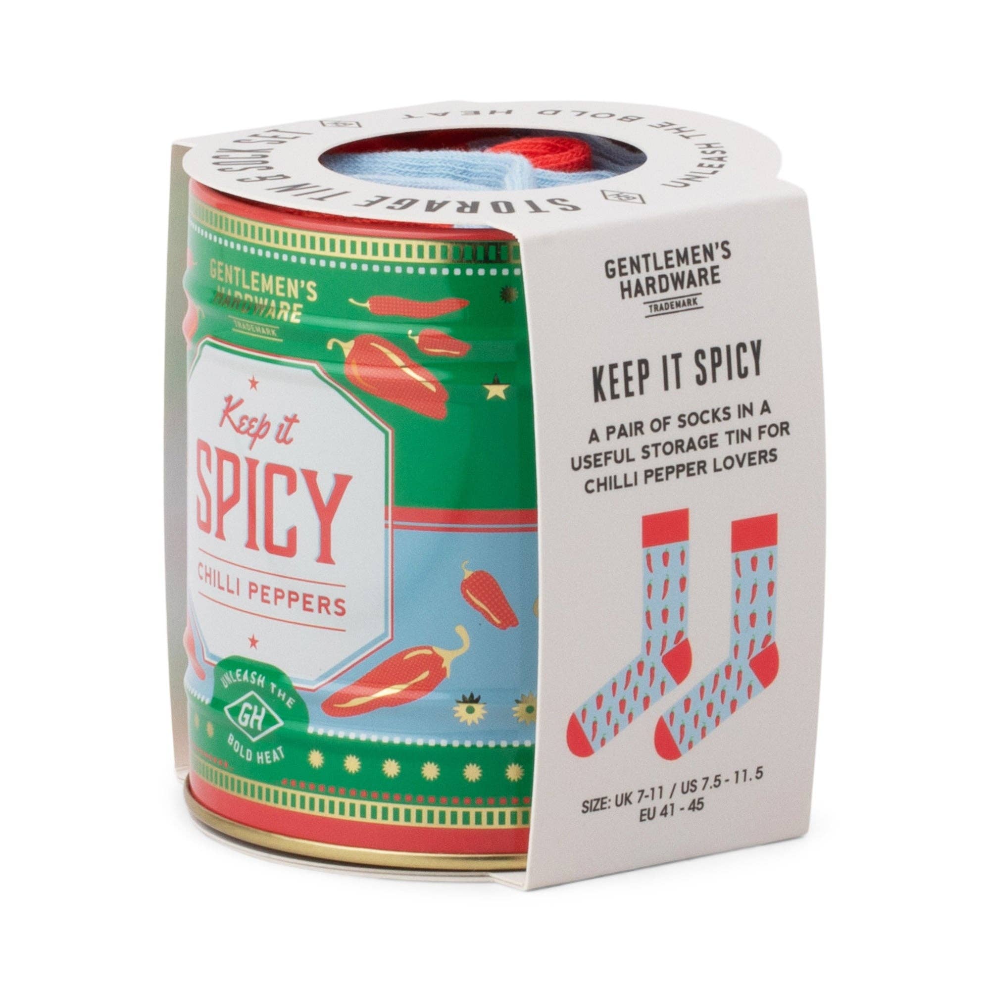 Designworks Collective – wholesale Socks – Men's – Socks in a Can - Chillies1