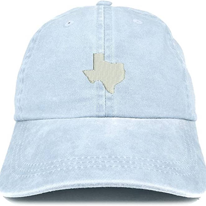 Trendy Apparel Shop - Wholesale Baseball Cap - Unisex - Texas State Map Embroidered Washed Cotton Adjustable Cap10