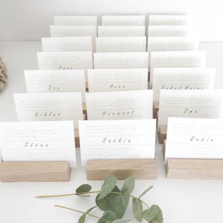 Stadtrandstil handmade - Wholesale Place Card / Place Holder - Set of 4 card holders