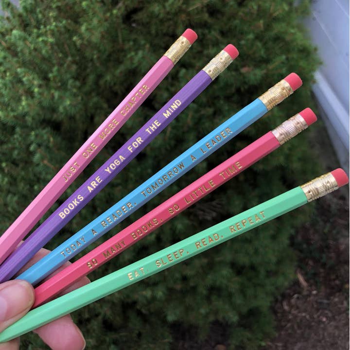 Fly Paper Products - Wholesale Pencil - Book Lover Pencil Set for Readers - Best Seller