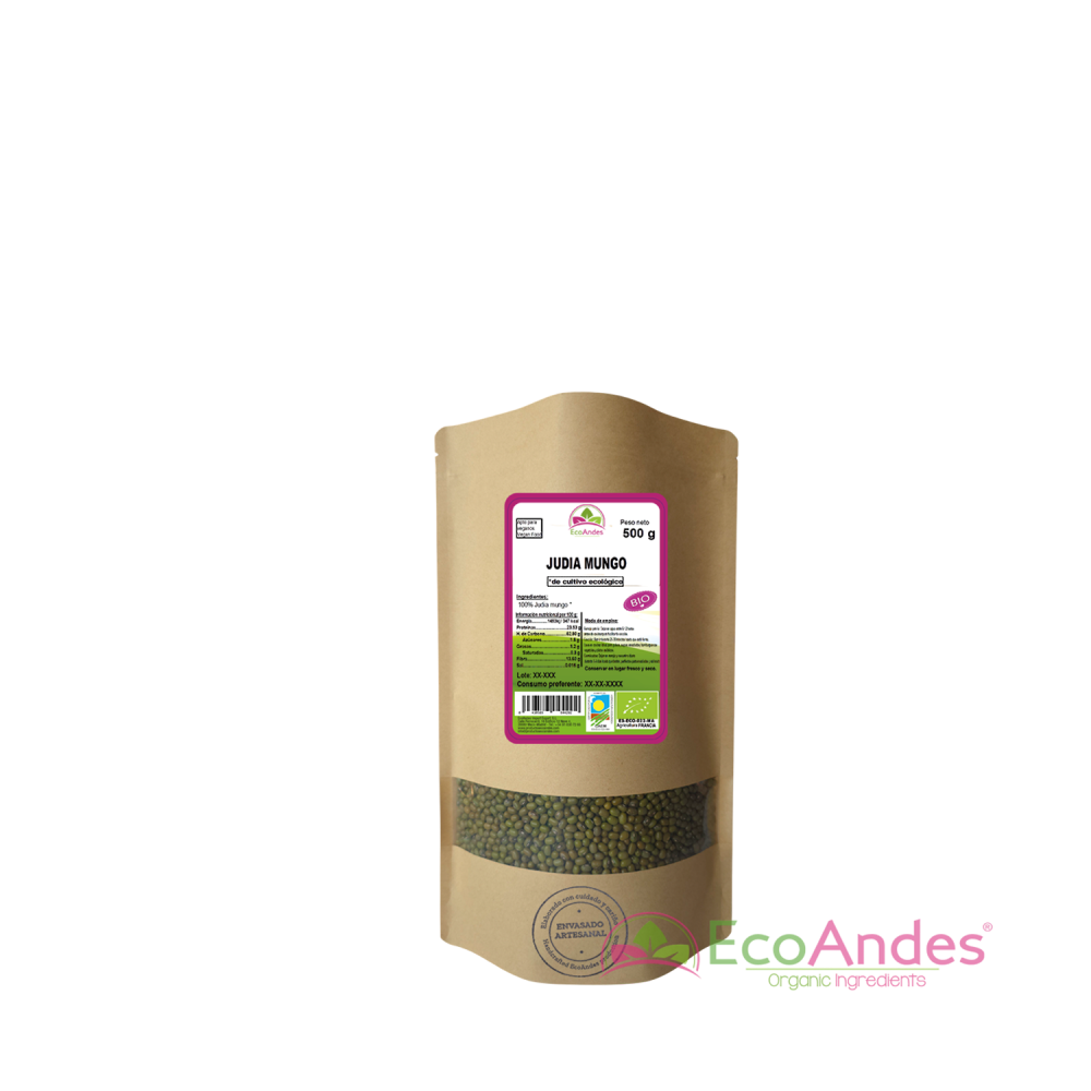 ECOANDES – Feijões por atacado – Feijão Mungo 500g - BIO0