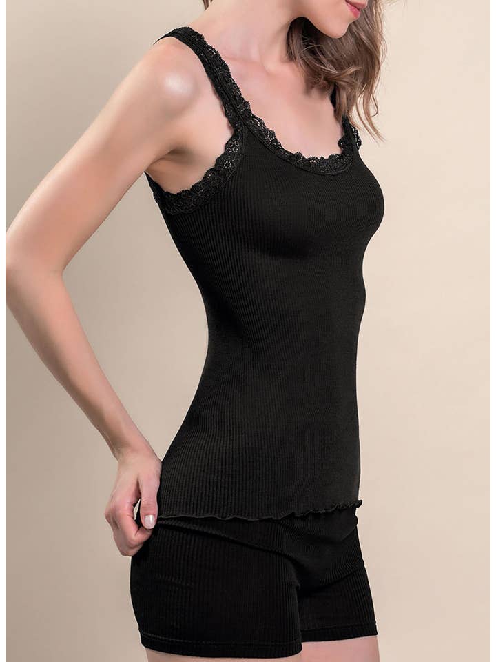 BEST LUXURY - Venta al por mayor Camisola - Mujer - VITTORIA 8501-Camiseta interior Lana y Seda
