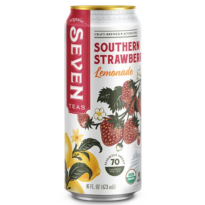 Echo Sales America - Wholesale Iced Tea - Seven Teas Southern Strawberry Lemonade 16fl oz, 473ml-Case 12ct