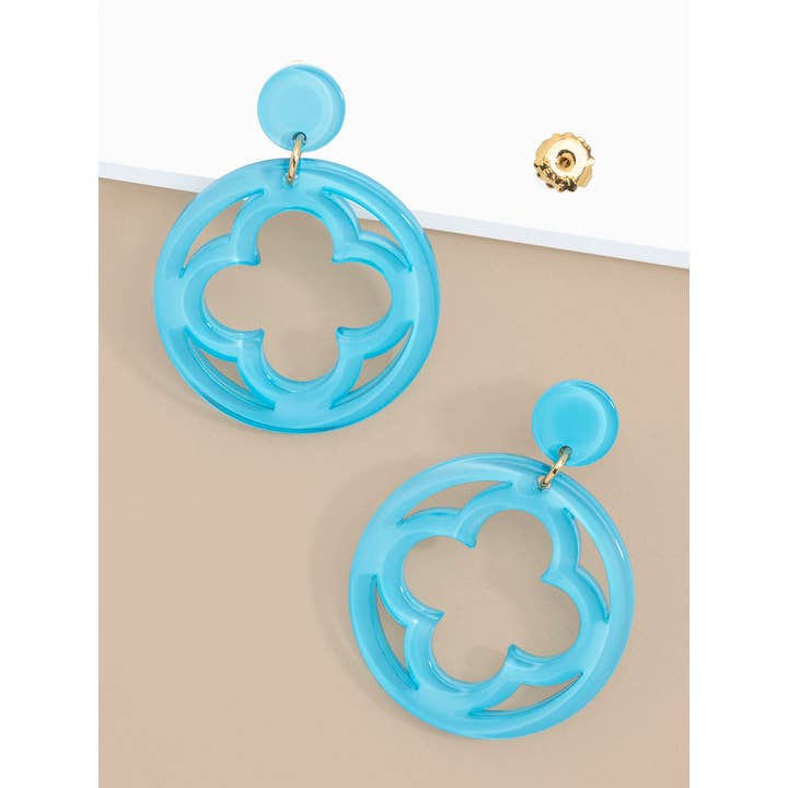 ZENZII Jewelry - Wholesale Dangle Earrings - Open Clover Drop Earring14