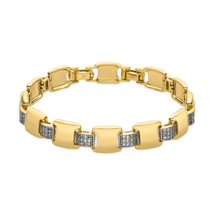 Pulsera Luxenter con Circonita Brillante acabado oro 18k - Sured para venta al por mayor de Luxenter