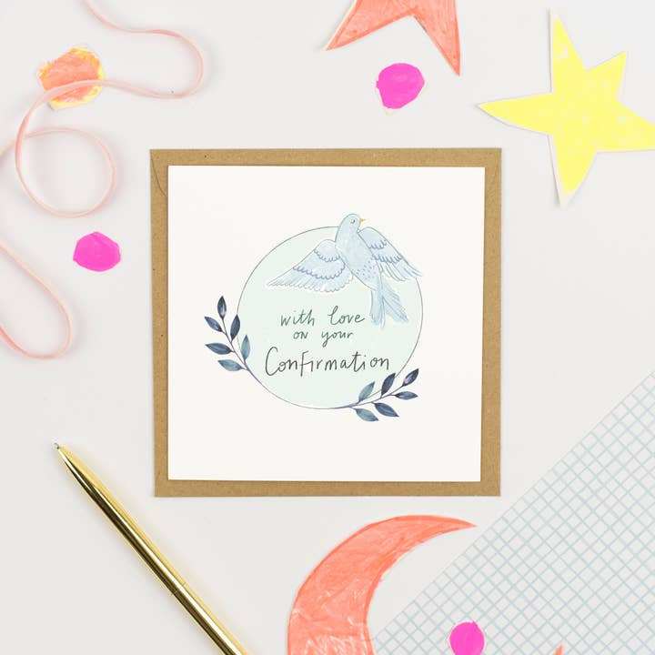 Carte de vœux « On Your Confirmation » pour la vente par Pickled Pom Pom