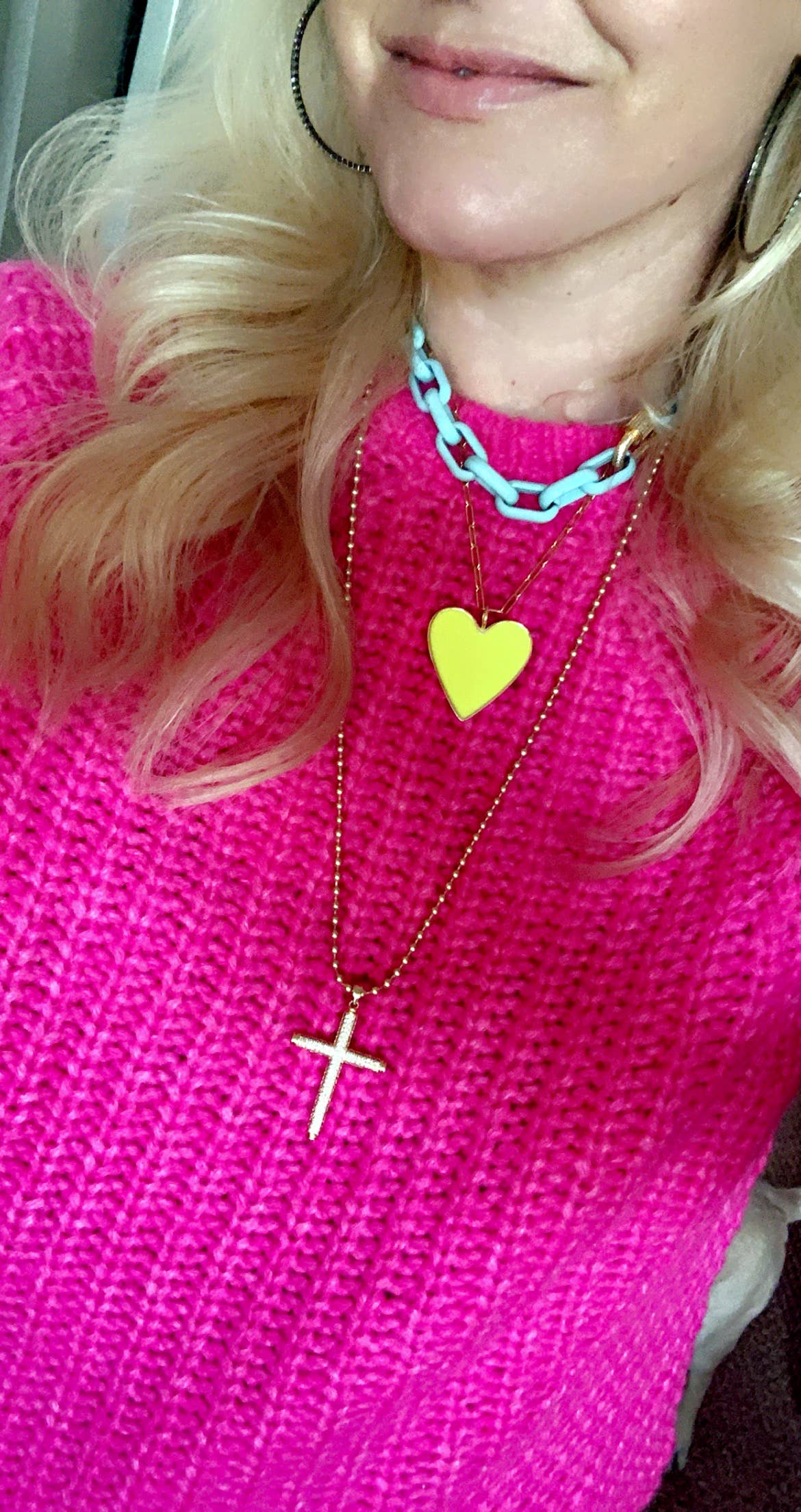 Karli Buxton - Wholesale Link & Chain Necklace - Huey Chunky Enamel Chain Necklace, Customizable Length6